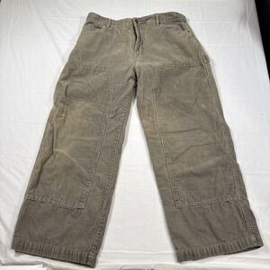 PANTS WIDE LEG CORDUROY Y2K NO BOUNDARIES MENS 38X31 Double Knee Skater BRN